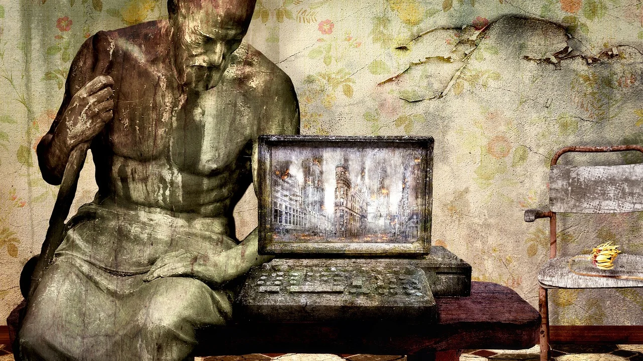 Configuração de tema escuro em um computador