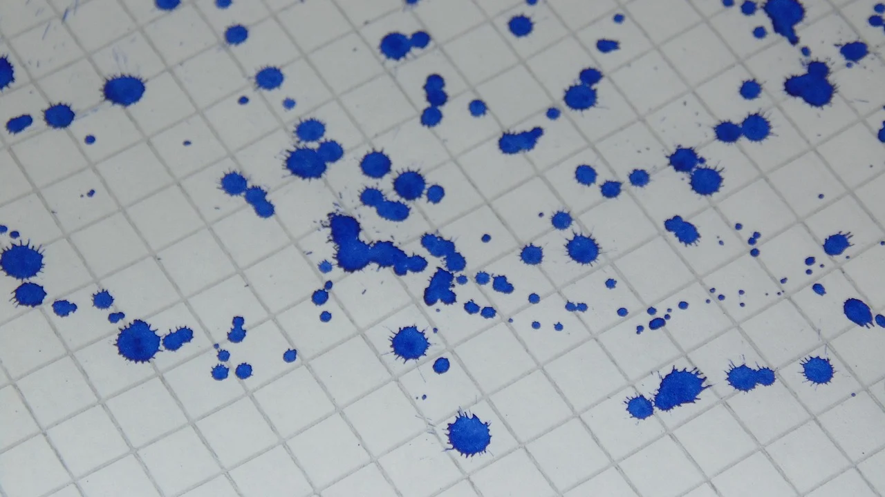 Caderno aberto com exercícios de matemática básica