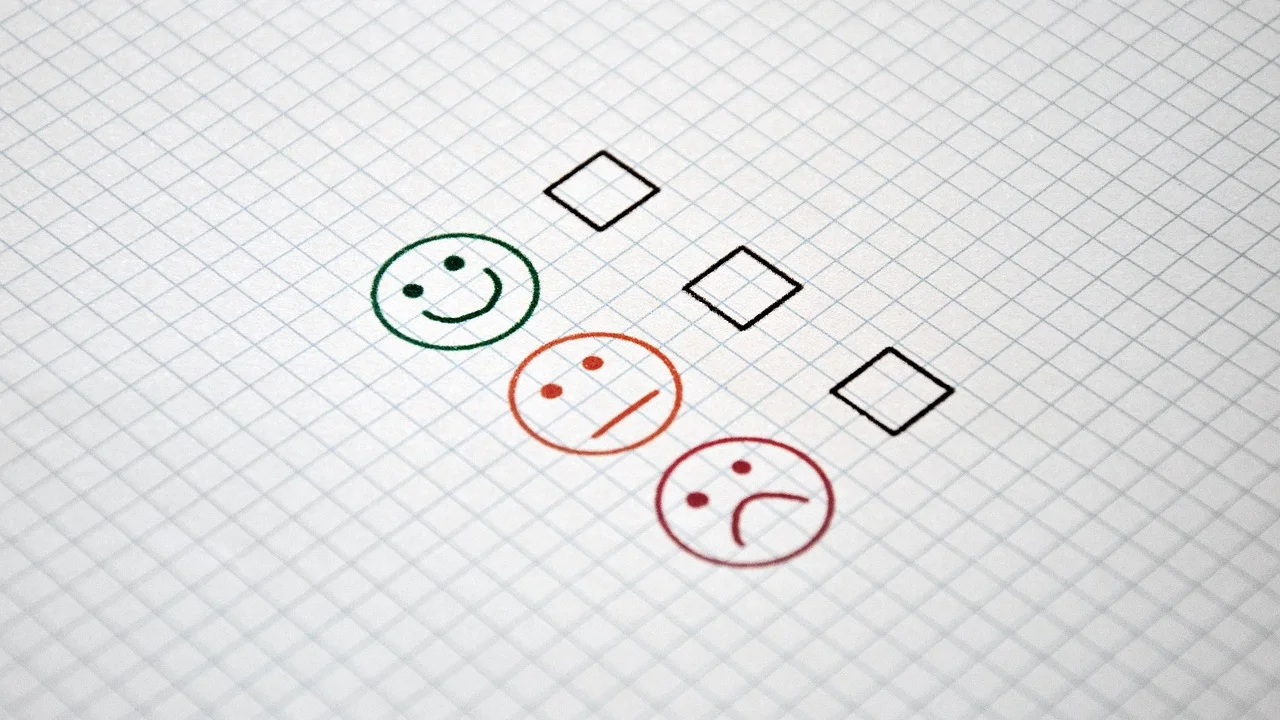 Painel com dados de feedback organizados para análise.