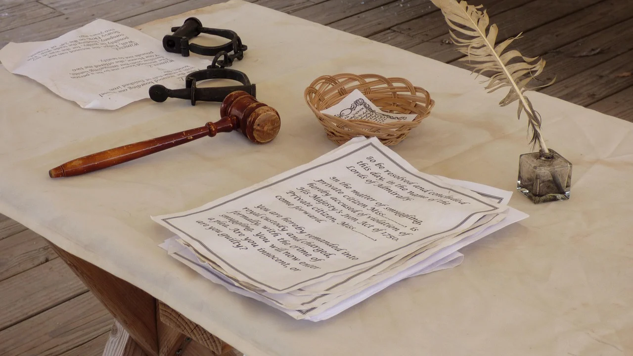 Documentos e comprovantes organizados para uma ação judicial