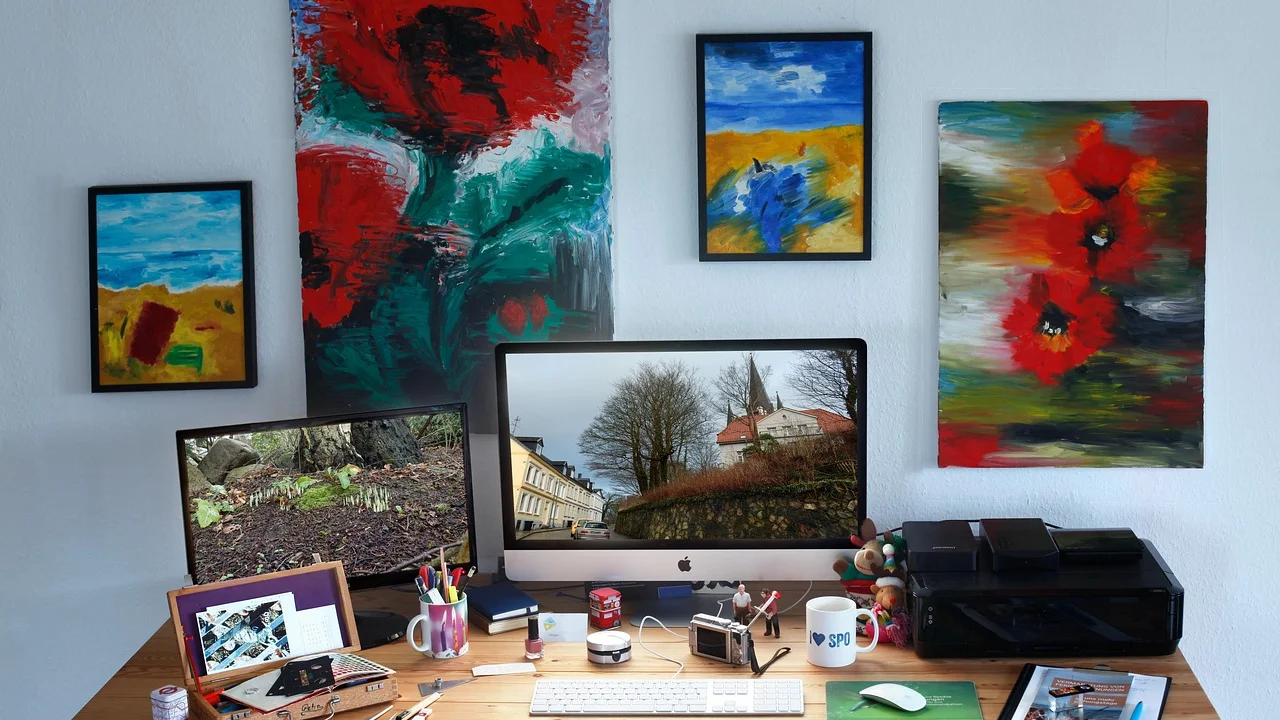Detalhe do acabamento brilhante em uma foto recém-impressa