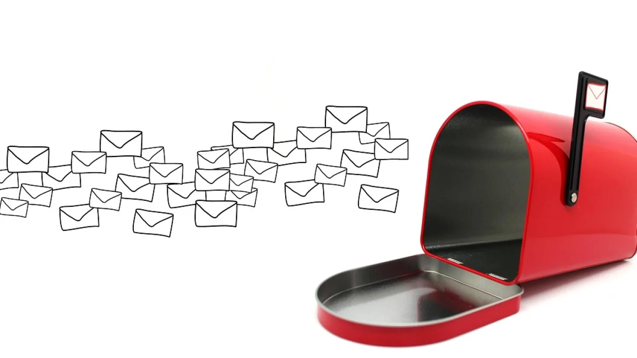 Tela de gerenciamento de armazenamento de e-mail
