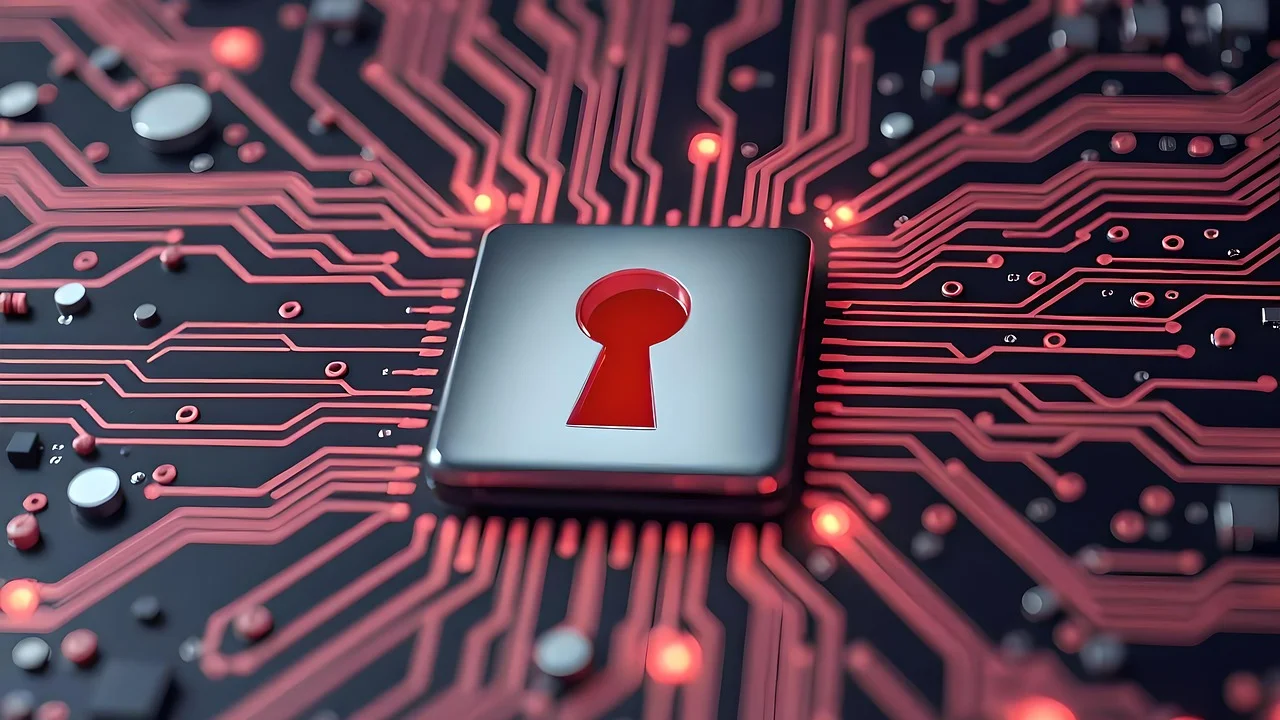 Pessoa verificando alertas de segurança no notebook