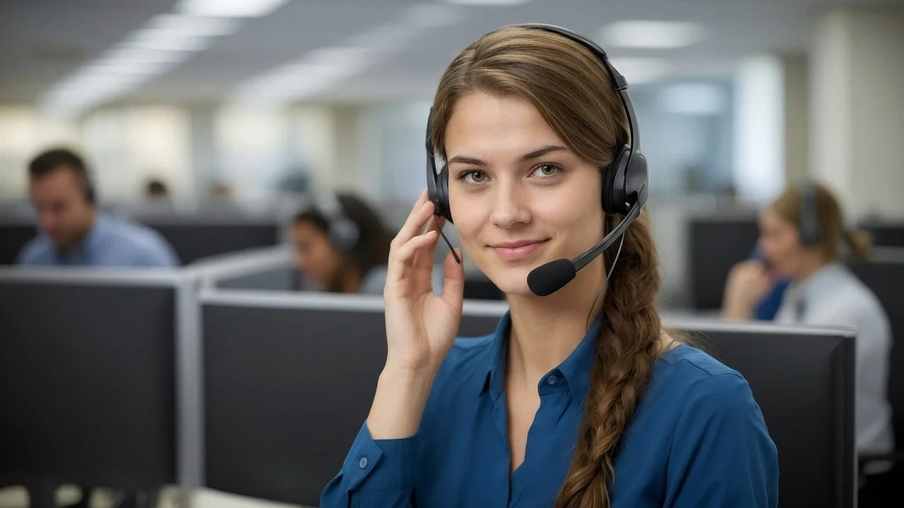 Chatbot orienta cliente com respostas iniciais em uma tela de celular.